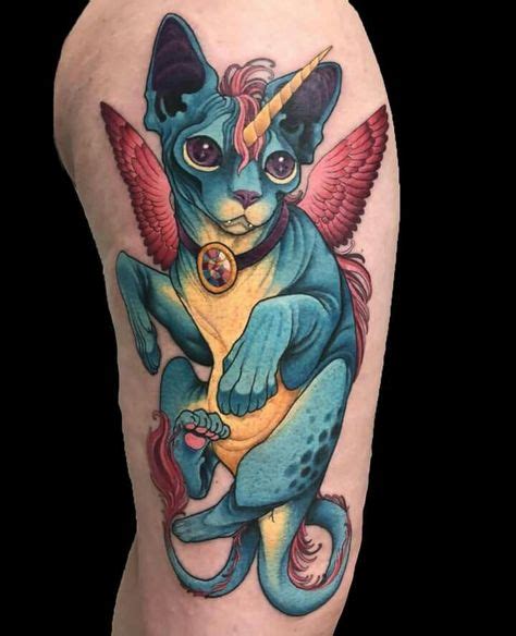 Caticorn Sphinx By Erin Chance Tattoo Artists Tattoos Body Tattoos