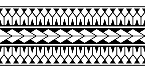 maori polynesian tattoo bracelet tribal sleeve seamless pattern vector 10450422 vector art at