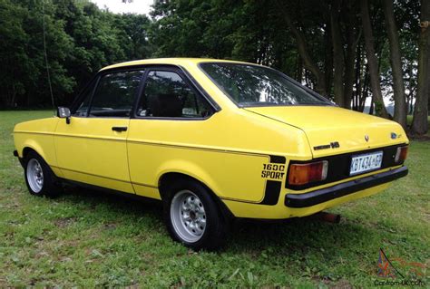 1980 Ford Escort 1600 Sport Mk2 Signal Yellow Original Condition