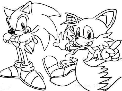 Print sonic coloring pages for free and color our sonic coloring! Sonic And Tails Coloring Pages at GetDrawings | Free download