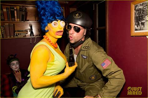 Full Sized Photo Of Colton Haynes Channels Marge Simpson For Halloween