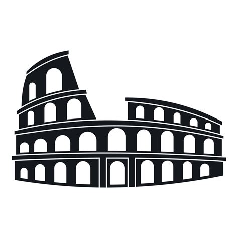 Roman Colosseum Icon Simple Style 14648018 Vector Art At Vecteezy