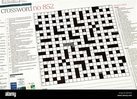 Crossword Puzzle Newspaper Hi Res Stock Photography And Images Alamy