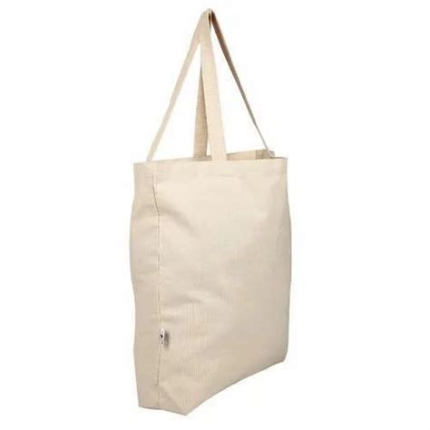 Loop Handle White Cotton Canvas Bag Size Dimension 18 X 15 Inch At Rs