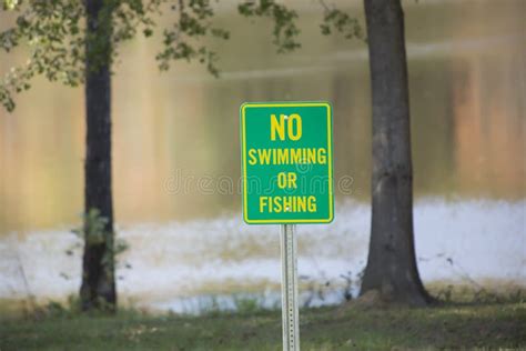 No Swimming Sign Stock Photo Image Of Protection Prohibited 86135734