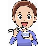 Eating Eat Clipart Rice Transparent Cartoon Makan