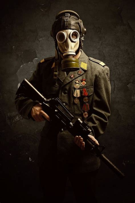 Gasmask Series On Behance Creepy Vintage Gas Mask Art War Art