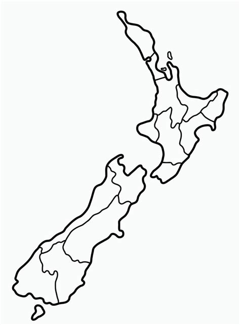 Doodle Dibujo A Mano Alzada Del Mapa De Nueva Zelanda 4504538 Vector