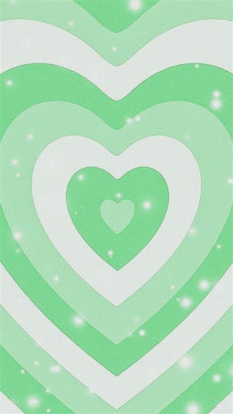 Y2k Hearts Wallpaper Green Heart Wallpaper Iphone Wallpaper