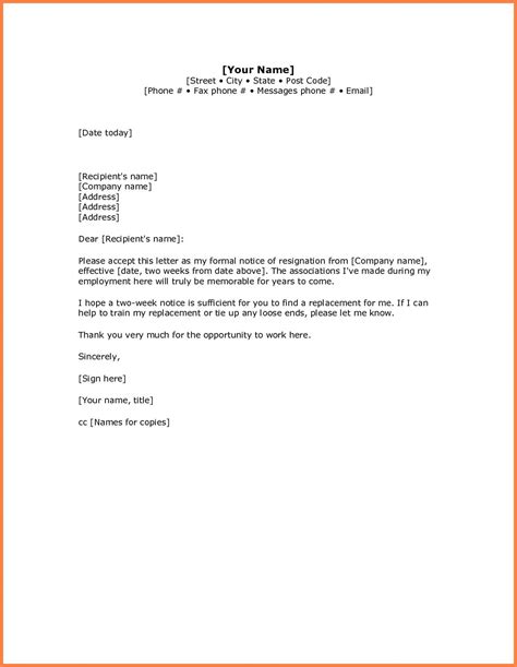 Sample Resignation Letter One Month Notice For Your Needs Letter