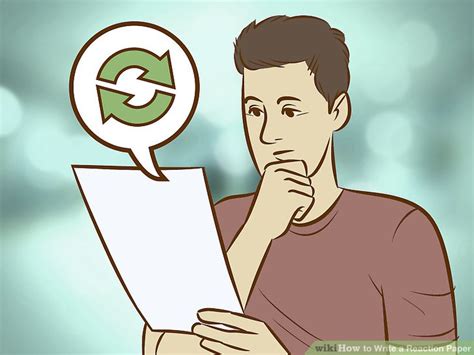 Reaction or response papers are usually requested by teachers so that you'll consider carefully what you think or feel about something you've read. How to Write a Reaction Paper (with Pictures) - wikiHow
