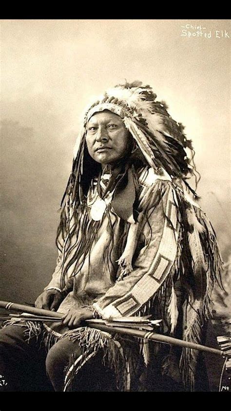 chief spotted elk oglala lakota native american warrior native american pictures native