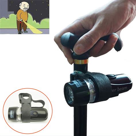Universal Led Torch Light For Walking Stick Cane Mobility