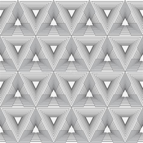 Black And White Geometric Seamless Pattern Abstract Background With