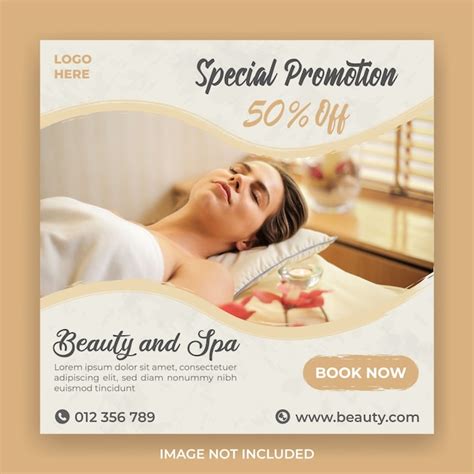 Beauty And Spa Promotion Social Media Post Premium Psd File