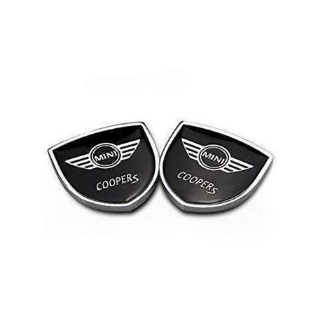 2x Mini Coopers Emblem Shield Car Decal Black Stikers Decorative Logo