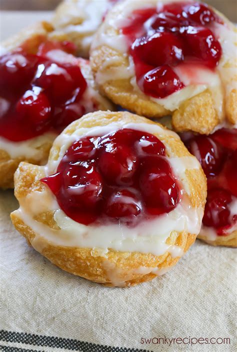 Cherry Cream Cheese Danish Is An Easy Homemade Breakfast Pastry Filled