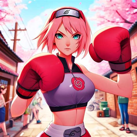 Boxing Adult Sakura Haruno By Boxinggirls12 On Deviantart