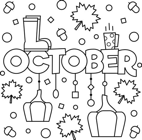 Free October Colouring Page Thrifty Mommas Tips
