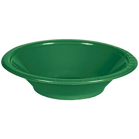 Exquisite Disposable Plastic Bowls 40 Piece Party Pack Plastic Soup Bowls 12 Oz Emerald