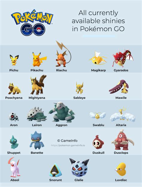 Guide Complete Pokemon Go Shiny List And How To Find And Get 2018