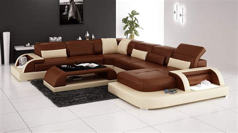 Luxury Contemporary Modern Leather Lounge Living Room