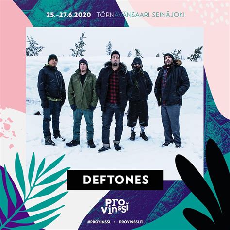 Турне-2020: Deftones на фестивалях «Provinssi» и «Tuska» в Финляндии ...