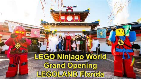 Lego Ninjago World Grand Opening At Legoland Florida Resort W Fuller House Stars Youtube