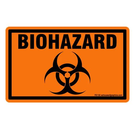 DANGER BIOHAZARD STICKER OSHA Safety Vinyl Decal Sign Warning Caution