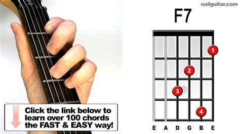 F7 Guitar Chord Tutorial Youtube
