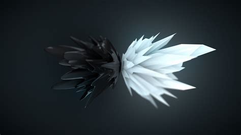 Abstract 3d Render Black White Artwork Digital Art