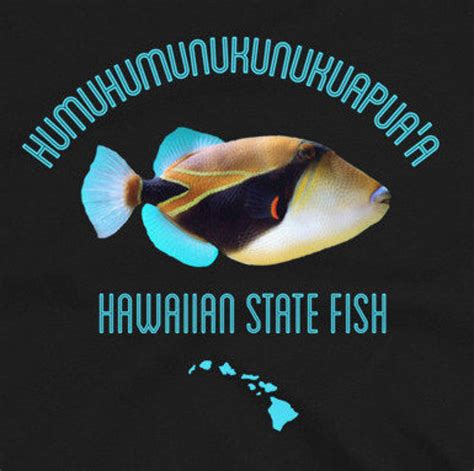 Humuhumunukunukuapuaa Hawaiian Reef Triggerfish T Shirt Etsy