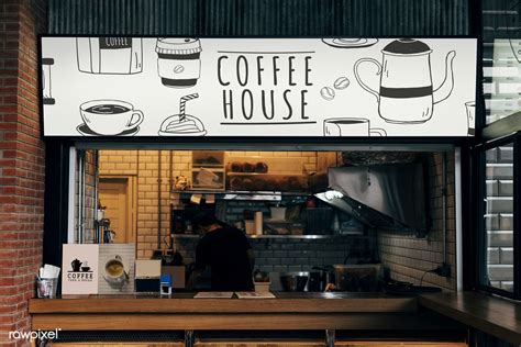 mockup   coffee house shop  image  rawpixelcom small coffee shop coffee shop logo