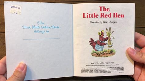(now the little red hen puts the dough in the oven, wearing oven gloves. The Little Red Hen | Classic Little Golden Book Story Read ...
