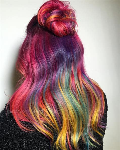 Multi Colored Hair Tampere Rainbow Hair Body Mods Rebecca Taylor