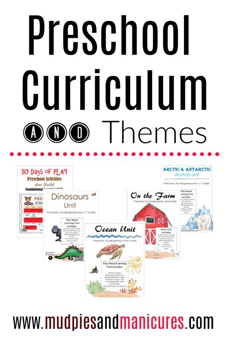 Preschool Curriculum And Themes With Images Preschool Curriculum