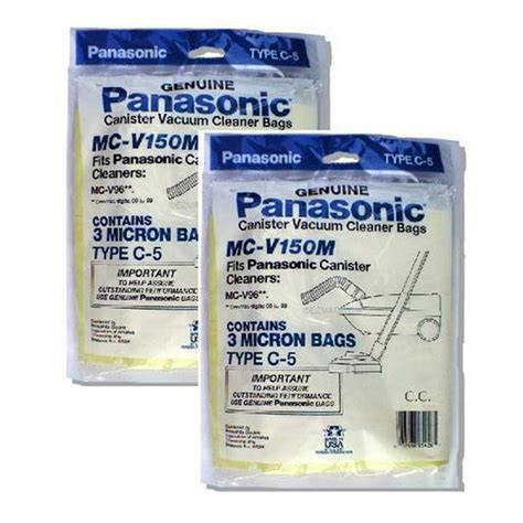 Panasonic Mc V150m 3 Bags Of Replacement Vacuum Bags Fits Panasonic
