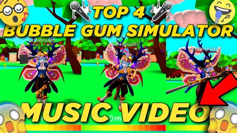 Top 4 Bubble Gum Simulator Music Video 😍 Made By Your