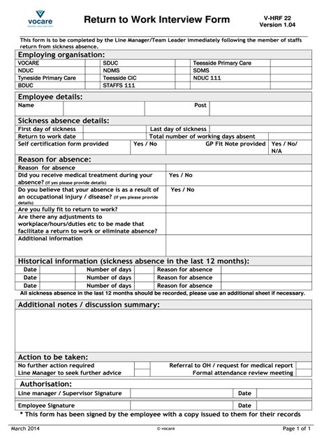 return to work interview fill online printable fillable blank pdffiller