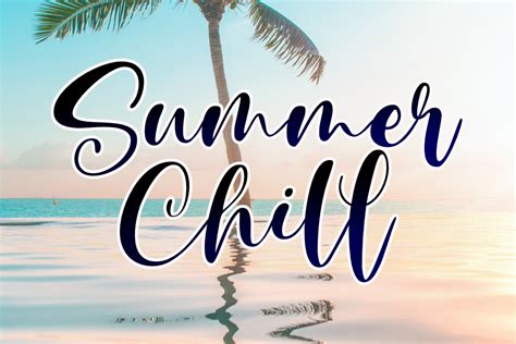 Summer Chill Font By Epiclinez · Creative Fabrica