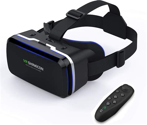 Lekamxing Vr Headset With Remote Controller Virtual Reality Headset For Iphone And Android 5 0 7