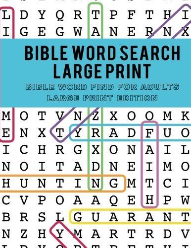 Bible Word Search Large Print Bible Word Find For Adults