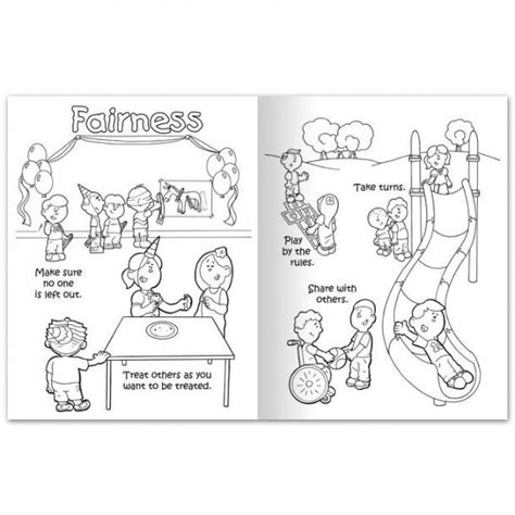 Teaching Fairness Coloring Worksheets Printable Free Printable Coloring