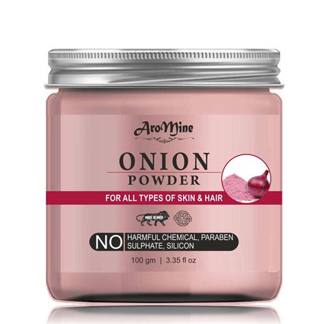 Aromine Natural And Organic Onion Powder For Hair Care Hair Pack Hair