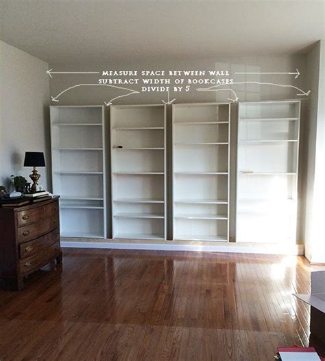 Create The Look Of Custom Built Ins With Ikea Billy Bookcases And Some