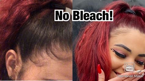 How To Dye Dark Hair Red Without Bleach Using Loreal Techniques Hi