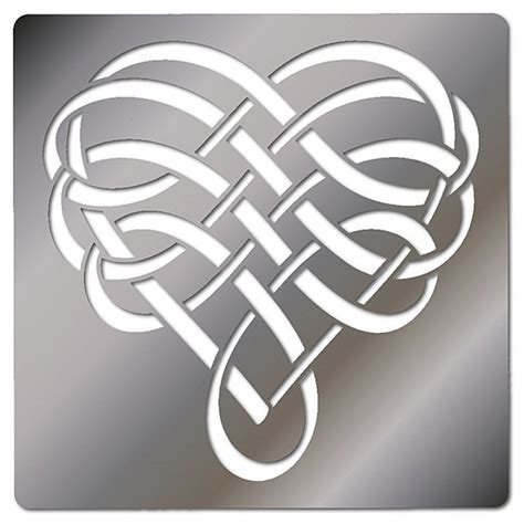 Heart Intertwine Celtic Designs Celtic Knot Designs Stencils