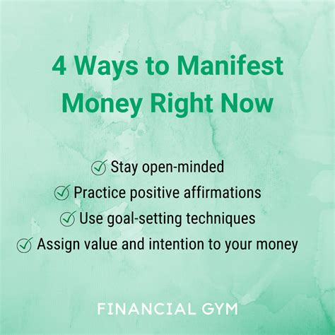 4 Ways To Manifest Money Right Now