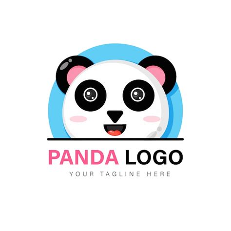Premium Vector Cute Panda Logo Design