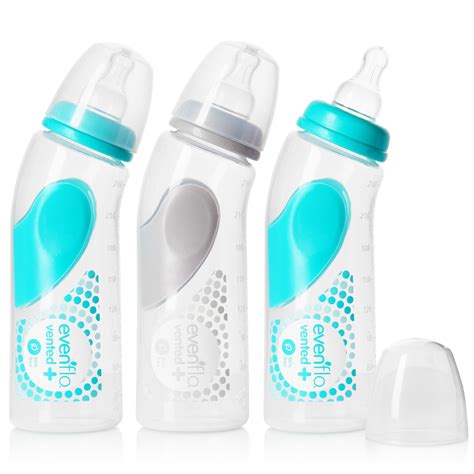 Evenflo Feeding Vented Angled Bpa Free Plastic Baby Bottles 9oz